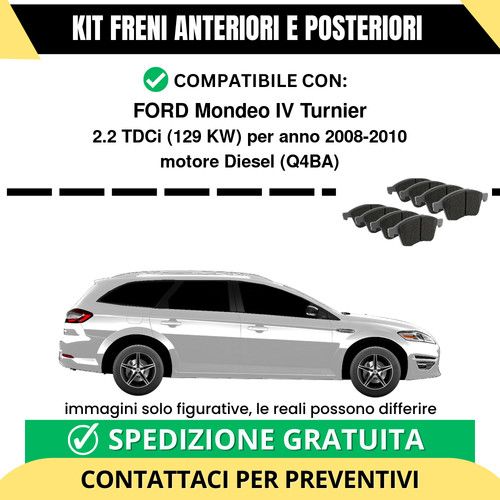 Pastiglie freno ant post - ant, +